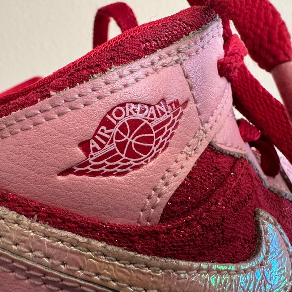 Nike Jordan 1 Mid Premium Valentine's Day Size US 6C Pink - Picture 3 of 11